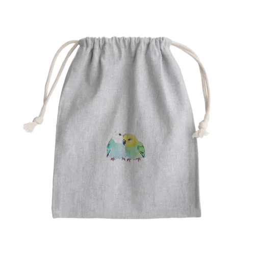 とりとり Mini Drawstring Bag