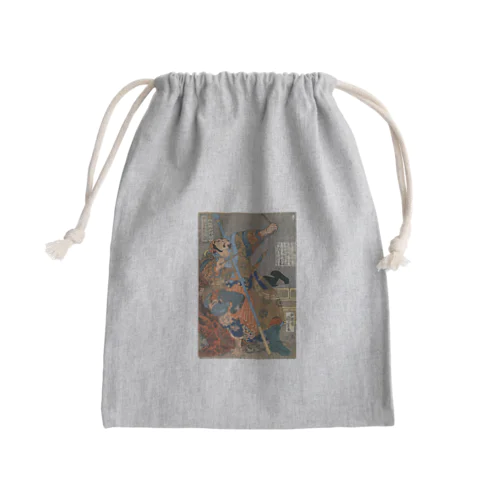 歌川国芳_水滸伝豪傑 神行太保戴宗 Mini Drawstring Bag