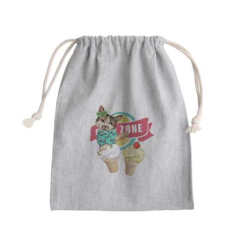 mint Mini Drawstring Bag