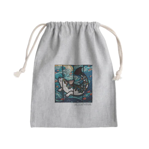 AI_CAT'sTAIL　変猫　サバ　C・B Mini Drawstring Bag