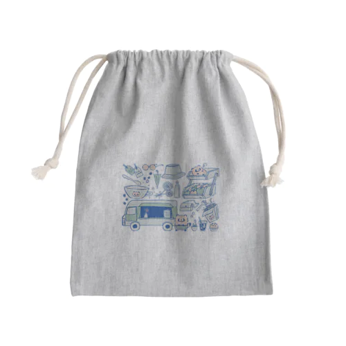 キッチンカーたぬき Mini Drawstring Bag