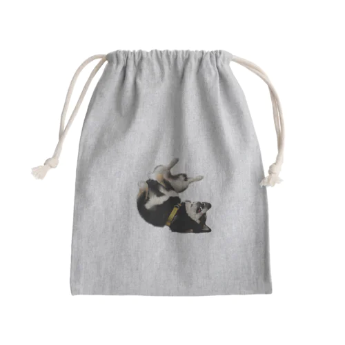 ぐねりの達人柴 Mini Drawstring Bag