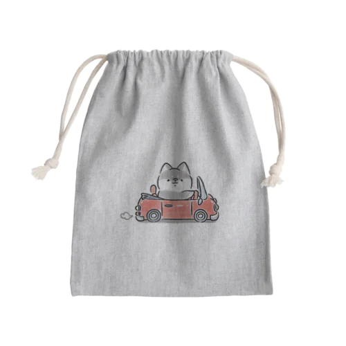 ほんわか黒しば(ドライブ) Mini Drawstring Bag