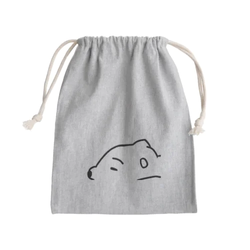 だれてる白い生き物 Mini Drawstring Bag