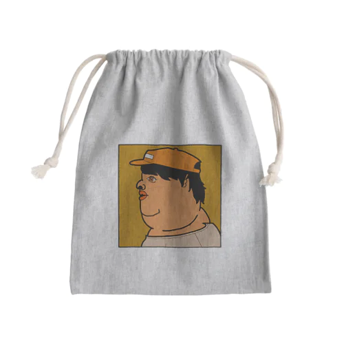 横顔ワークキャップ田中ことこ Mini Drawstring Bag