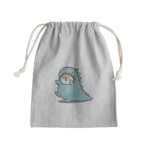 ほんわかしばいぬ(恐竜) Mini Drawstring Bag