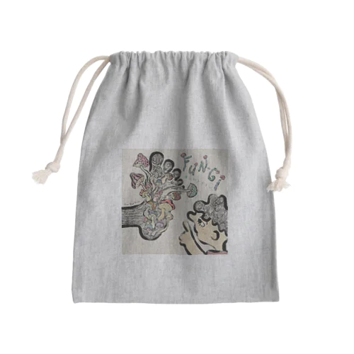 Fun-gi (楽しいシイタケ) Mini Drawstring Bag