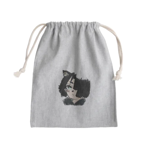 猫耳少女 Mini Drawstring Bag