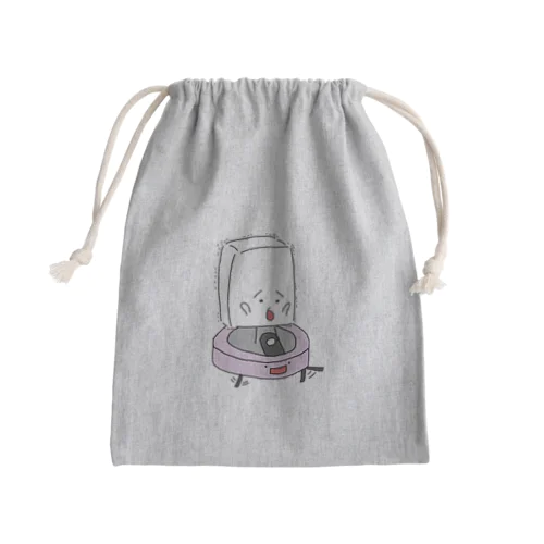 ロボット掃除機とおとうふくん Mini Drawstring Bag