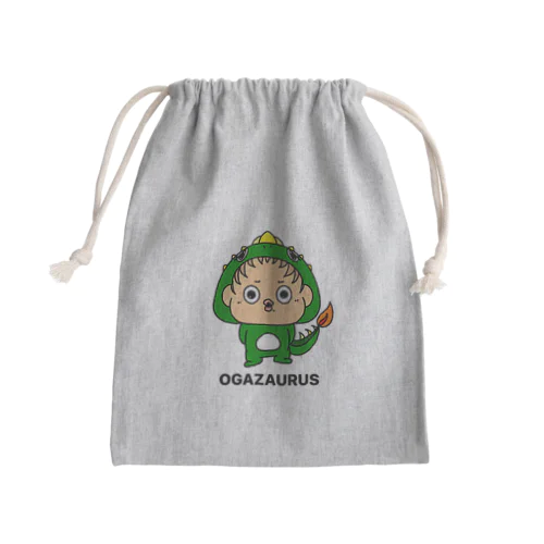 オガザウルス🦖ロゴ Mini Drawstring Bag