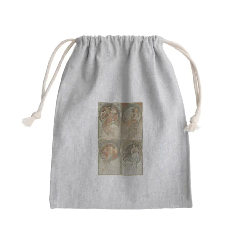 四芸術 / The Four Arts Mini Drawstring Bag