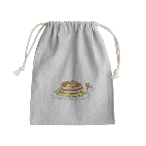 溶けタイガーwithパンケーキ Mini Drawstring Bag