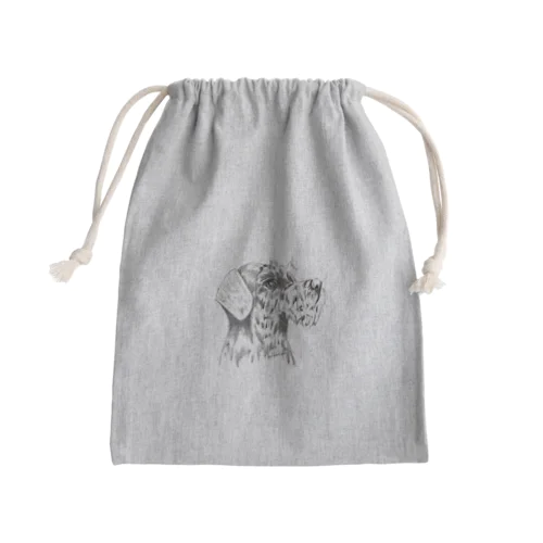 シュナウザー　テリアアート犬 Mini Drawstring Bag
