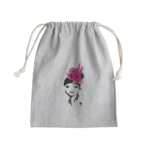 Flower girl Mini Drawstring Bag