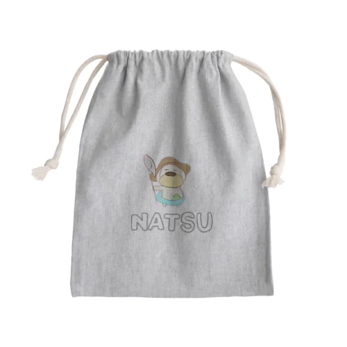 夏のゆるい犬 Mini Drawstring Bag