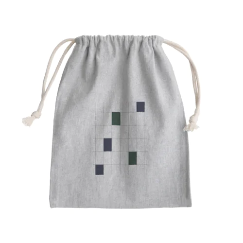 darkGreen , darkBlue , Art . Mini Drawstring Bag