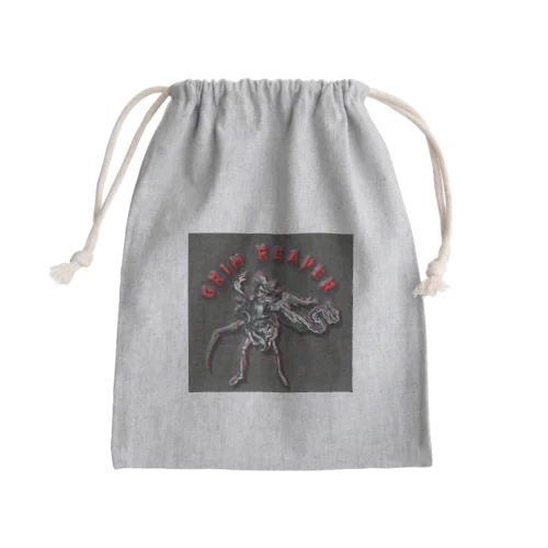 Grim Reaperー鎧を着た死神 Mini Drawstring Bag