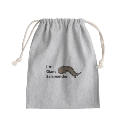 オオサンショウウオ（ななめ・カラー） Mini Drawstring Bag