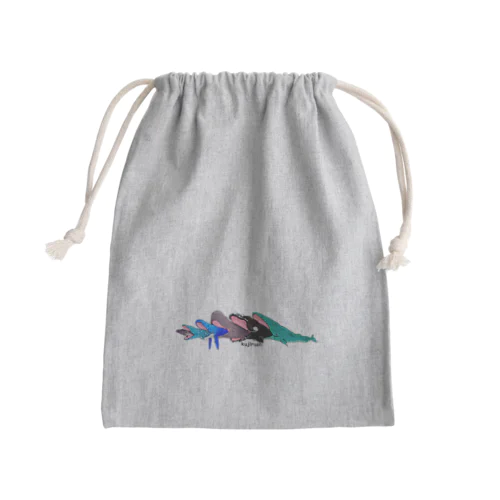 クジラッシュ Mini Drawstring Bag