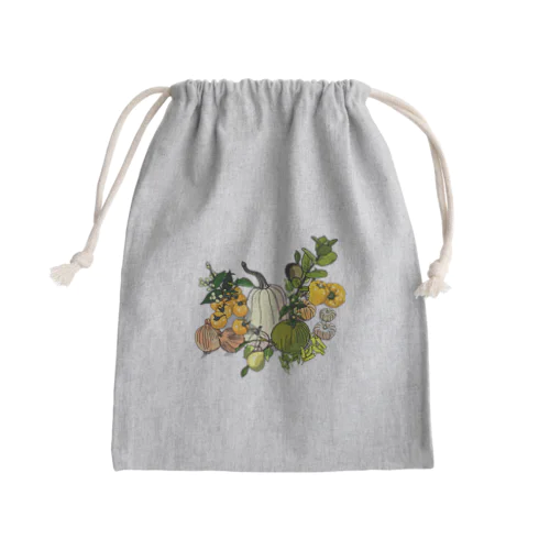 野菜アレンジ Mini Drawstring Bag