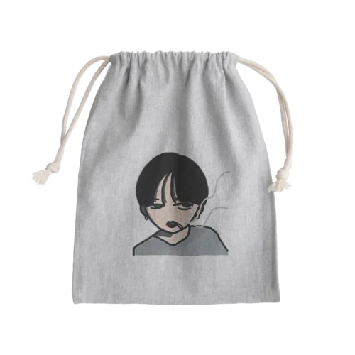 heavy smoker Mini Drawstring Bag