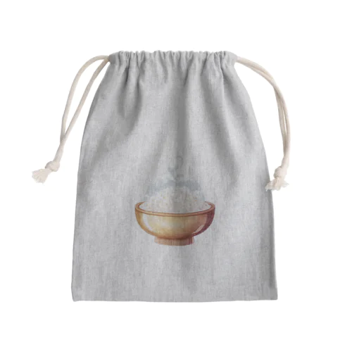 お椀に入ったご飯🍚 Mini Drawstring Bag