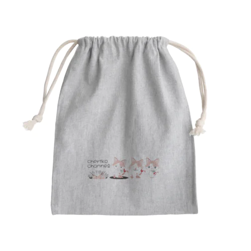 ちぇりにゃん Mini Drawstring Bag