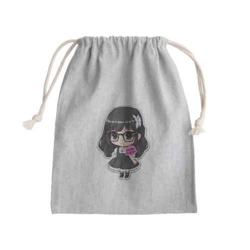 【Jimiko Maiden】メイド地味子さん Mini Drawstring Bag