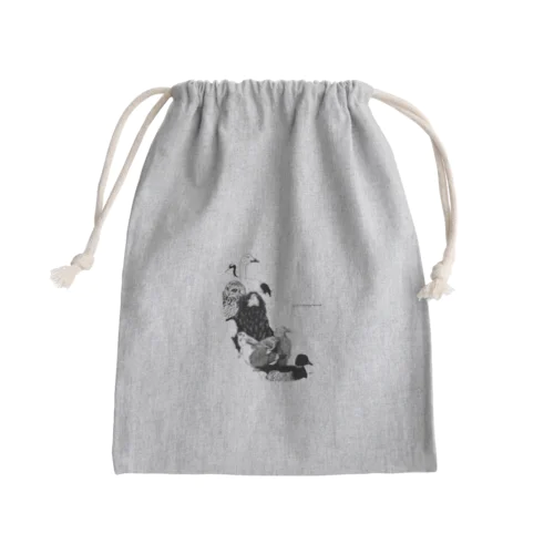 野付半島の野鳥 Mini Drawstring Bag