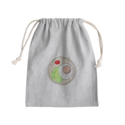 目玉焼き Mini Drawstring Bag