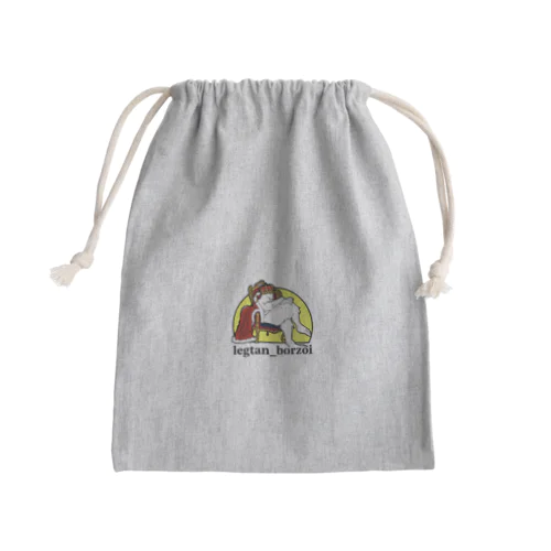 夢見るボルゾイ Mini Drawstring Bag