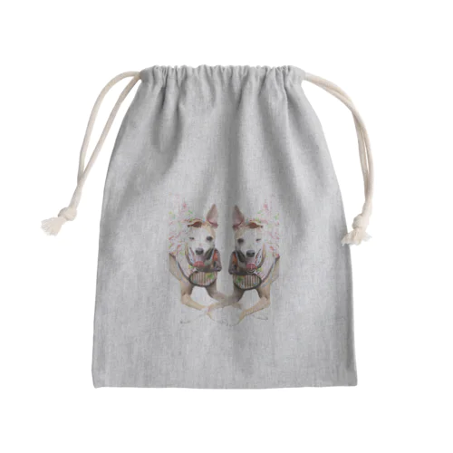 イタグレのウィンク Mini Drawstring Bag