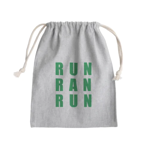 RUN RAN RUN Mini Drawstring Bag