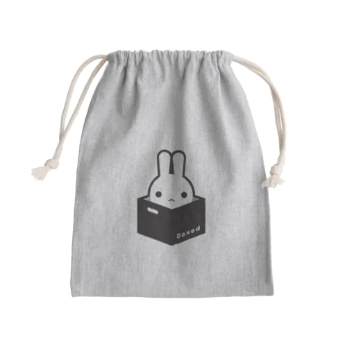 【Boxed * Rabbit】白Ver Mini Drawstring Bag