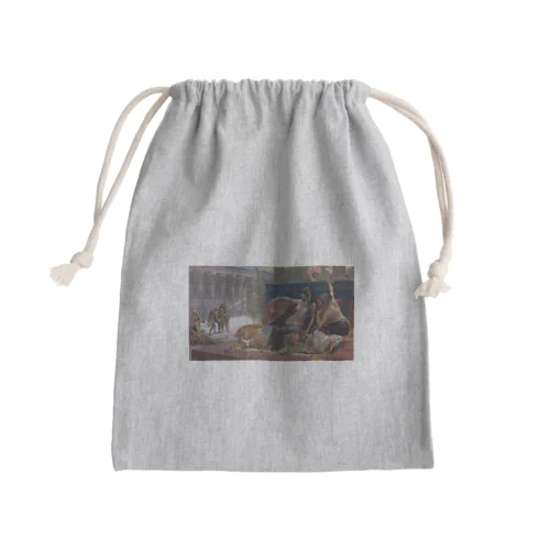 死刑囚に毒を試すクレオパトラ / Cleopatra Testing Poisons on Condemned Prisoners Mini Drawstring Bag