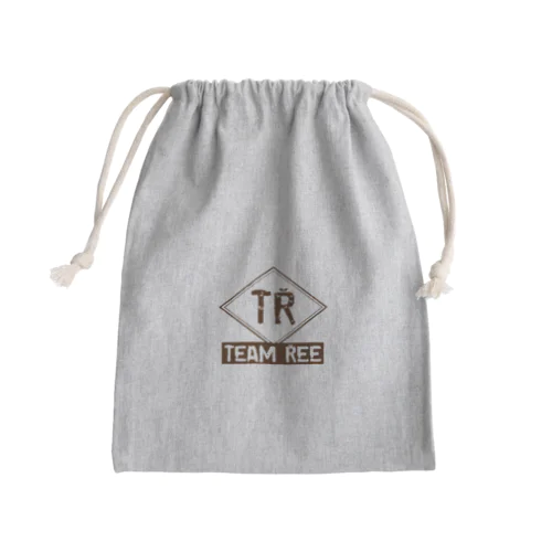 チームりぃ(ブラウン) Mini Drawstring Bag