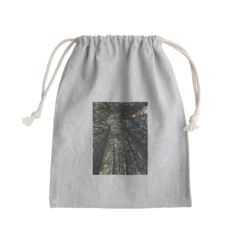 お山の木々 Mini Drawstring Bag