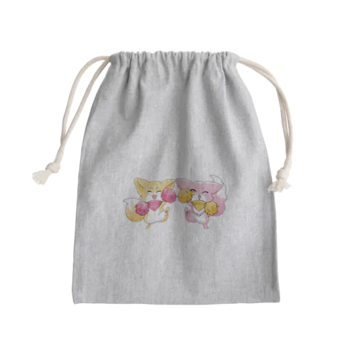 応援するオーエとエンティ Mini Drawstring Bag