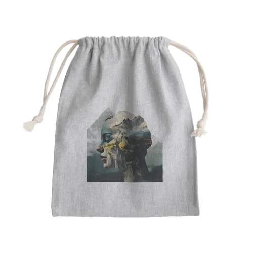 神秘的な女性 Mini Drawstring Bag