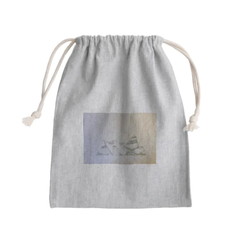 Drawing3 Mini Drawstring Bag