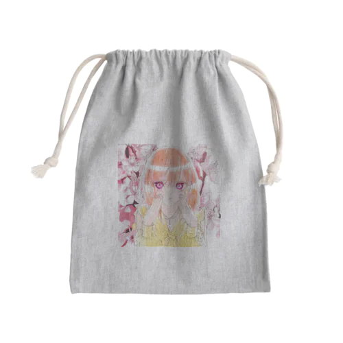 なごみ慧 Mini Drawstring Bag