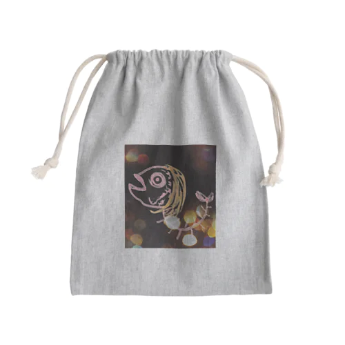 目出鯛子さん Mini Drawstring Bag