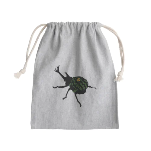 スイカリュックのカブトムシ Mini Drawstring Bag