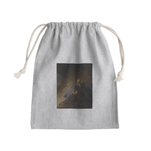 エルサレムの滅亡を嘆くエレミヤ /  Jeremiah Lamenting the Destruction of Jerusalem Mini Drawstring Bag