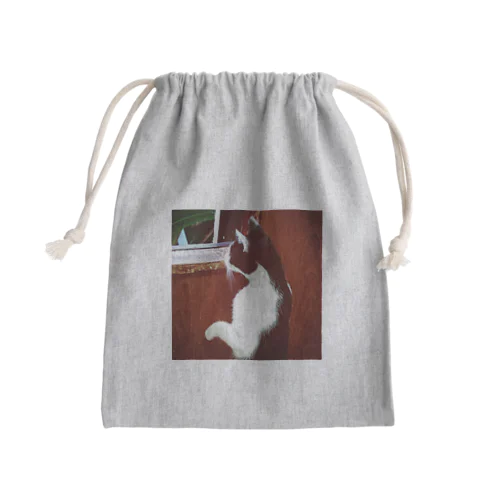 窓際のプリンちゃん Mini Drawstring Bag
