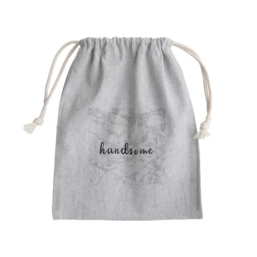 大理石柄 Mini Drawstring Bag