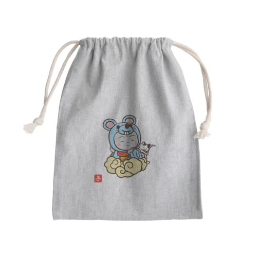 着ぐるみ 子地蔵（雲） Mini Drawstring Bag