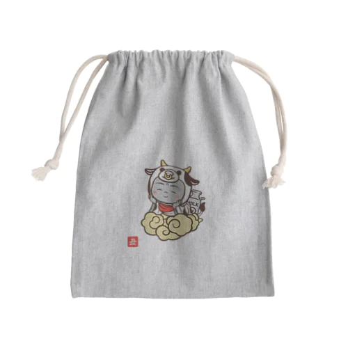 着ぐるみ 丑地蔵（雲） Mini Drawstring Bag