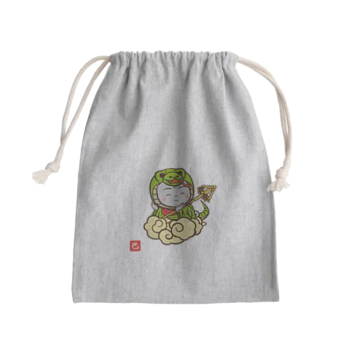 着ぐるみ 巳地蔵（雲） Mini Drawstring Bag