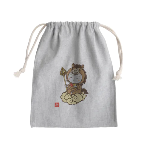 着ぐるみ 午地蔵（雲） Mini Drawstring Bag